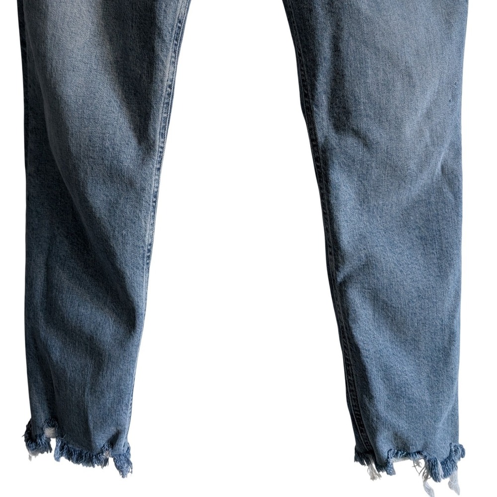 AGOLDE Nico High Rise Slim‎ Rooted Distressed Raw Hem Jeans Women's 32 - Picture 9 of 16